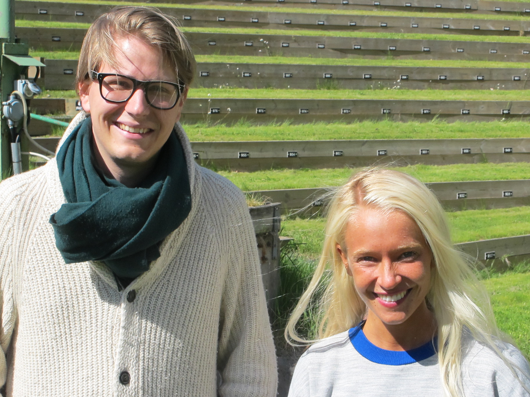 Ole Bang och Klara Nilsson som Erik och Anna